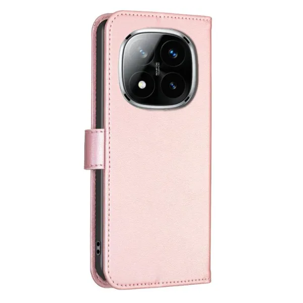 ART CLOVER Peňaženkový obal pre Xiaomi Redmi Note 14 Pro ružový