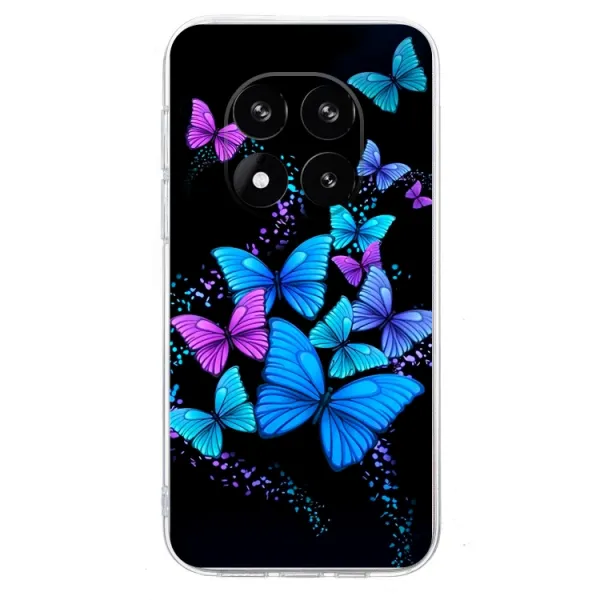 ART TPU Ochranný kryt pre Xiaomi Redmi Note 14 Pro 5G PURPLE BUTTERFLIES