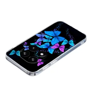 ART TPU Ochranný kryt pre Xiaomi Redmi Note 14 Pro 5G PURPLE BUTTERFLIES