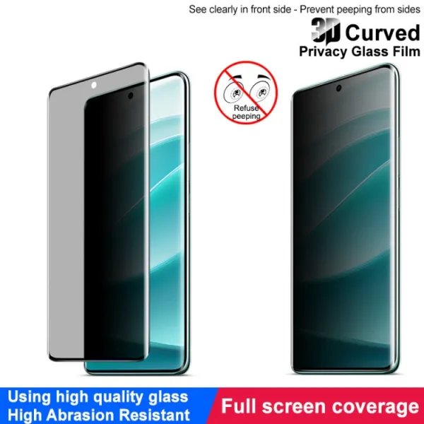 IMAK 3D PRIVACY Tvrdené ochranné sklo pre Xiaomi Redmi Note 14 Pro 5G / Redmi Note 14 Pro+ 5G
