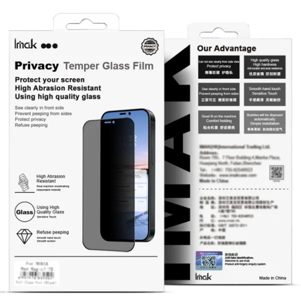 IMAK 3D PRIVACY Tvrdené ochranné sklo pre Honor Magic V5