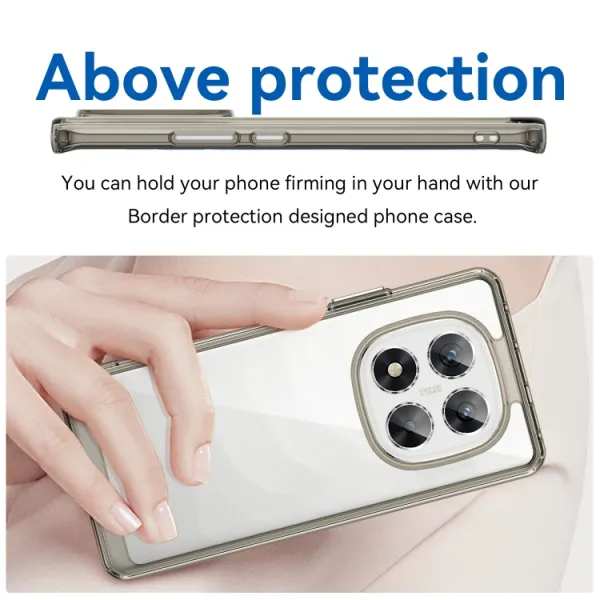 CRYSTAL Ochranný kryt pre Xiaomi Redmi Note 14 Pro 5G šedý