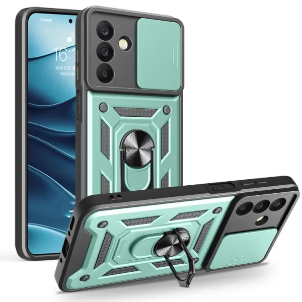RING CAMERA Kryt s držiakom pre Samsung Galaxy A26 zelený