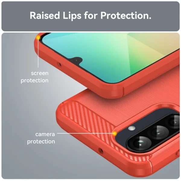 FLEXI TPU Ochranný kryt Samsung Galaxy A26 červený