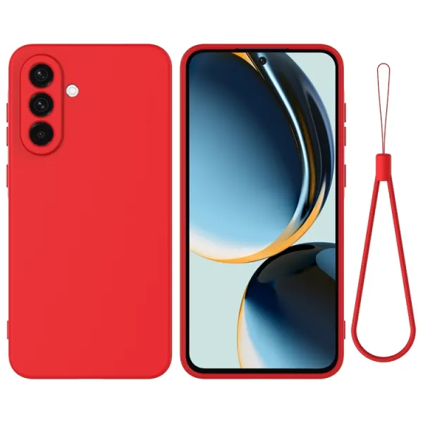 RUBBER Ochranný kryt pre Samsung Galaxy A36 červený