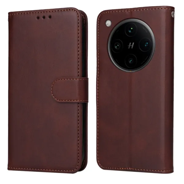 SMOOTH Peňaženkové puzdro pre Oppo Find X8 Pro 5G hnedé