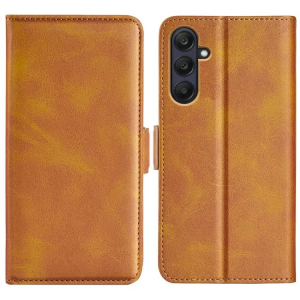SIDE Peňaženkové puzdro pre Samsung Galaxy A26 svetlohnedé