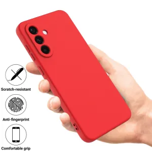 RUBBER Ochranný kryt pre Samsung Galaxy A36 červený