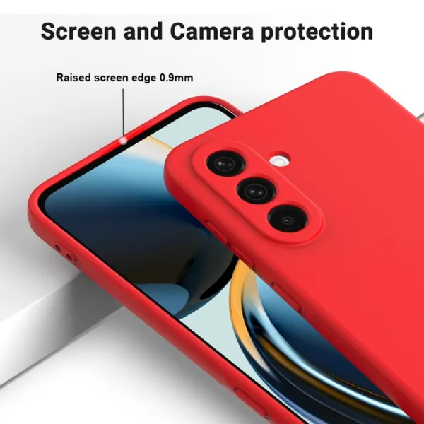 RUBBER Ochranný kryt pre Samsung Galaxy A36 červený