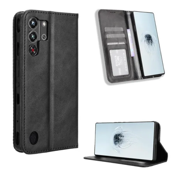 BUSINESS Peňaženkové puzdro pre Nubia RedMagic 10 Pro / RedMagic 10 Pro+ čierne