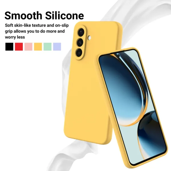 RUBBER Ochranný kryt pre Samsung Galaxy A36 žltý