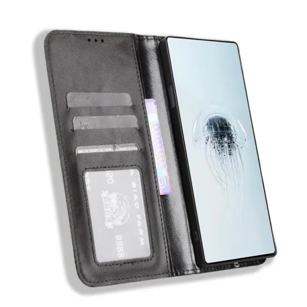 BUSINESS Peňaženkové puzdro pre Nubia RedMagic 10 Pro / RedMagic 10 Pro+ čierne