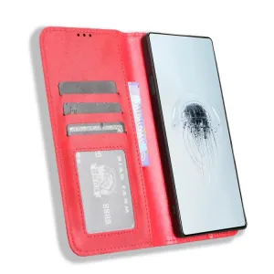 BUSINESS Peňaženkové puzdro pre Nubia RedMagic 10 Pro / RedMagic 10 Pro+ červené