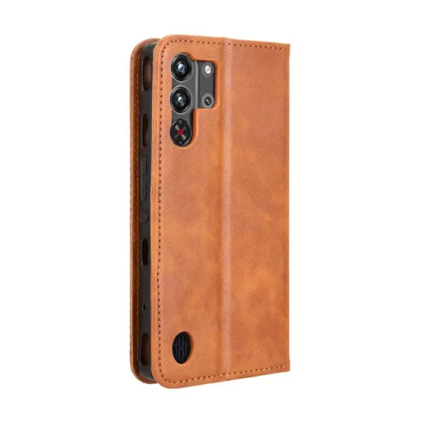 BUSINESS Peňaženkové puzdro pre Nubia RedMagic 10 Pro / RedMagic 10 Pro+ hnedé