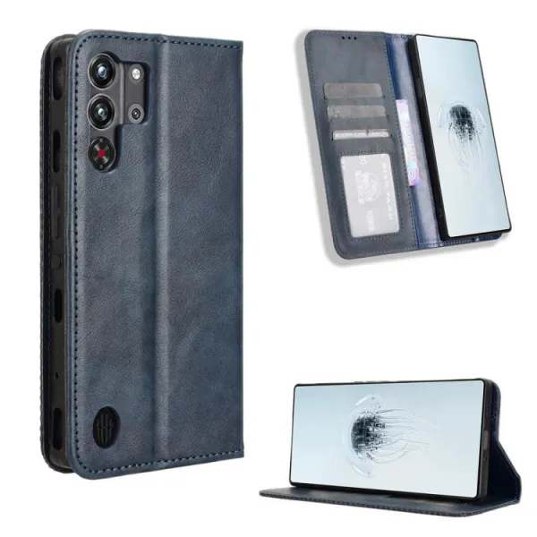 BUSINESS Peňaženkové puzdro pre Nubia RedMagic 10 Pro / RedMagic 10 Pro+ modré