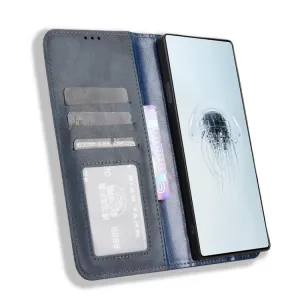 BUSINESS Peňaženkové puzdro pre Nubia RedMagic 10 Pro / RedMagic 10 Pro+ modré
