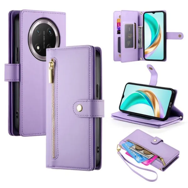 PASTEL Peňaženkové puzdro pre Honor Magic7 Lite 5G fialové
