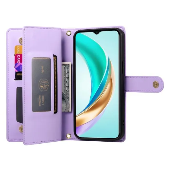 PASTEL Peňaženkové puzdro pre Honor Magic7 Lite 5G fialové