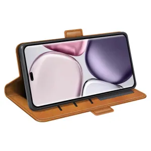 SIDE Peňaženkové puzdro pre Honor Magic7 Lite 5G svetlohnedé
