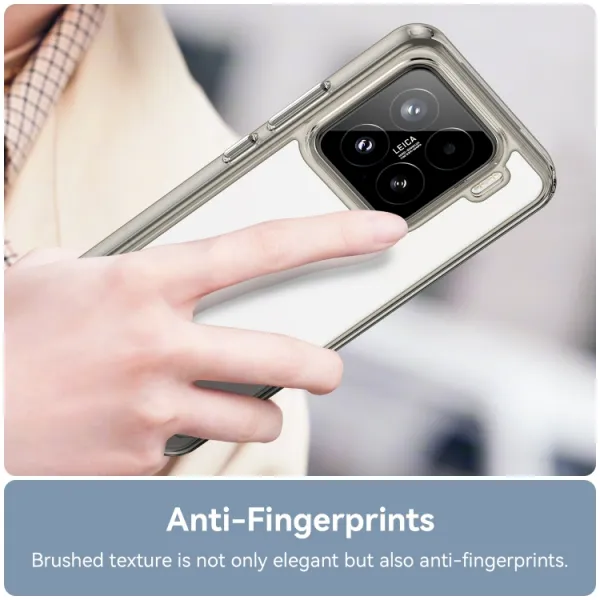 CRYSTAL Ochranný obal pre Xiaomi 15 šedý