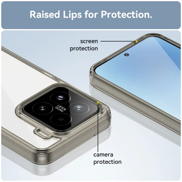 CRYSTAL Ochranný obal pre Xiaomi 15 šedý