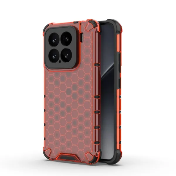 HONEYCOMB Ochranný kryt Xiaomi 15 červený