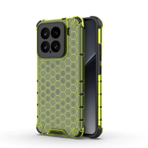 HONEYCOMB Ochranný kryt Xiaomi 15 zelený