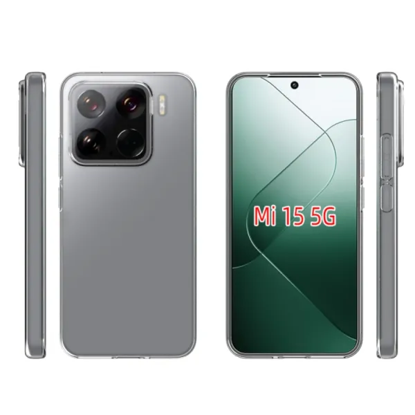 TPU Ochranný kryt pre Xiaomi 15 priehľadný