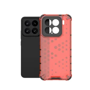 HONEYCOMB Ochranný kryt Xiaomi 15 červený