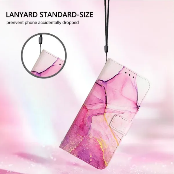 ART MARBLE Peňaženkový kryt pre Honor X5c Plus PINK