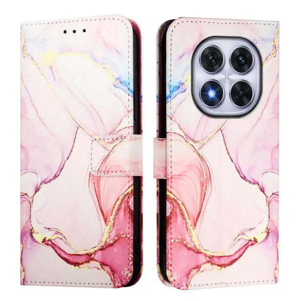 ART MARBLE Peňaženkový kryt pre Xiaomi Redmi Note 14 Pro ROSE GOLD