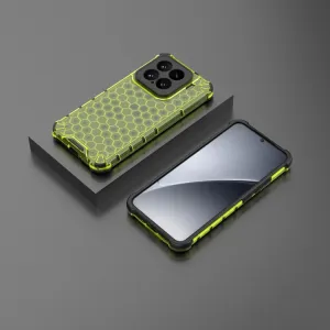 HONEYCOMB Ochranný kryt Xiaomi 15 zelený