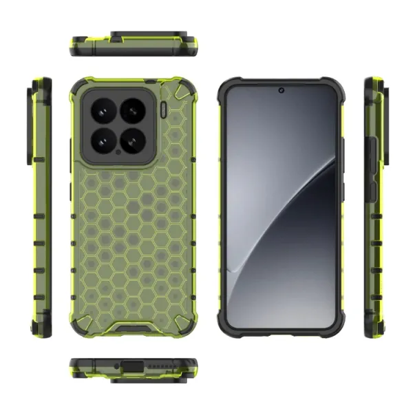 HONEYCOMB Ochranný kryt Xiaomi 15 zelený