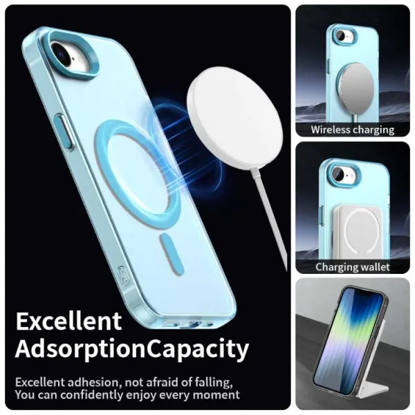 CANDY MAGSAFE Ochranný obal pre Apple iPhone 16e / iPhone 17e modrý