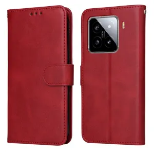 SMOOTH Peňaženkové puzdro pre Xiaomi 15 červené