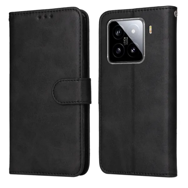 SMOOTH Peňaženkové puzdro pre Xiaomi 15 čierne