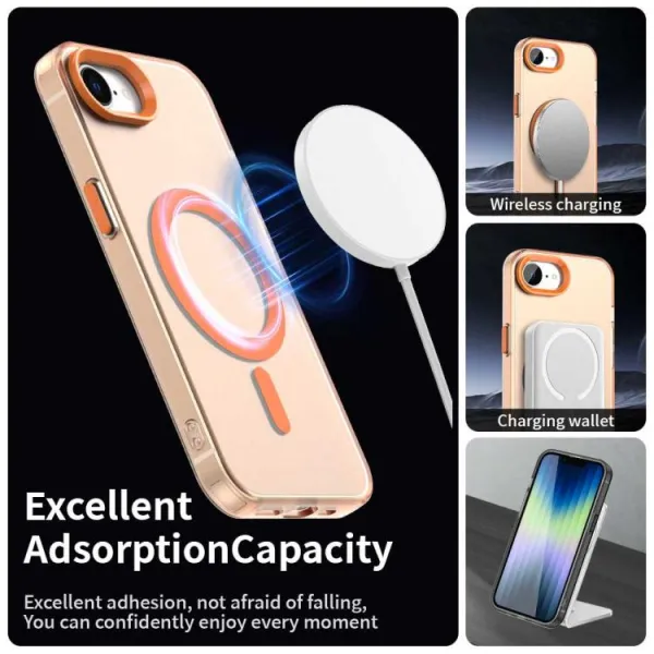 CANDY MAGSAFE Ochranný obal pre Apple iPhone 16e / iPhone 17e oranžový