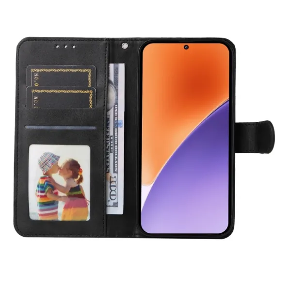 SMOOTH Peňaženkové puzdro pre Xiaomi 15 čierne