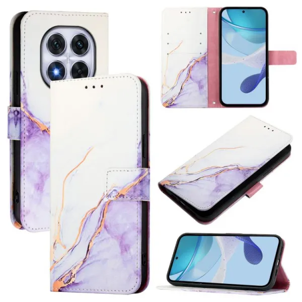 ART MARBLE Peňaženkový kryt pre Xiaomi Redmi Note 14 Pro PURPLE
