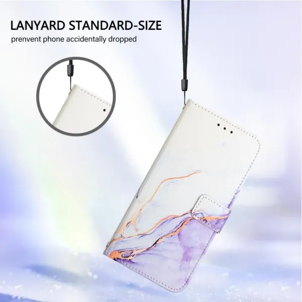 ART MARBLE Peňaženkový kryt pre Xiaomi Redmi Note 14 Pro PURPLE