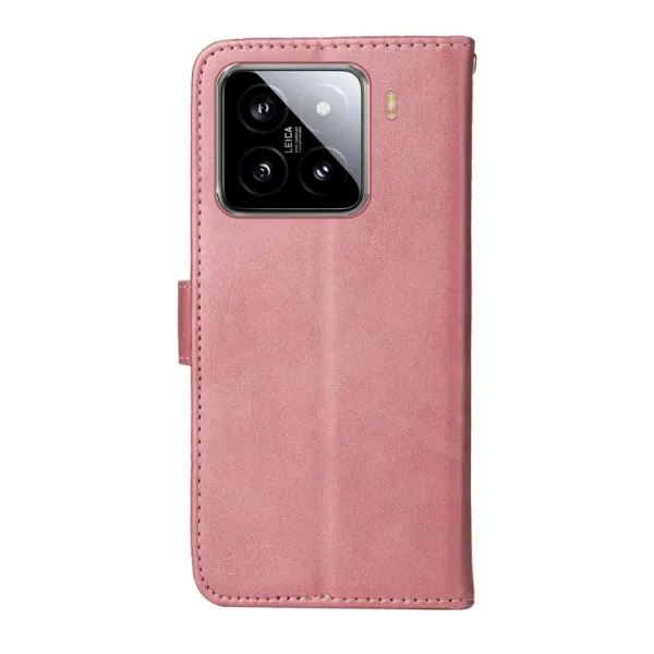 SMOOTH Peňaženkové puzdro pre Xiaomi 15 ružové