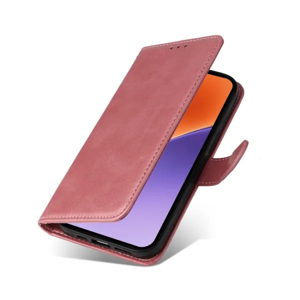 SMOOTH Peňaženkové puzdro pre Xiaomi 15 ružové