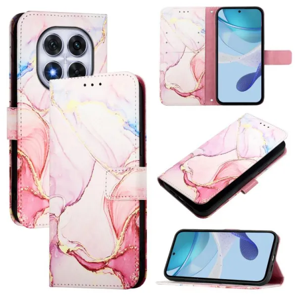 ART MARBLE Peňaženkový kryt pre Xiaomi Redmi Note 14 Pro ROSE GOLD