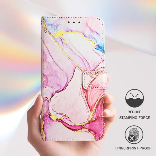 ART MARBLE Peňaženkový kryt pre Honor X5c Plus ROSE GOLD