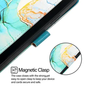 ART MARBLE Peňaženkový kryt pre Honor X5c Plus GREEN