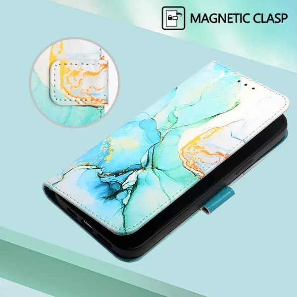 ART MARBLE Peňaženkový kryt pre Honor X5c Plus GREEN