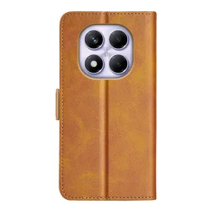 SIDE Peňaženkové puzdro pre Xiaomi Redmi Note 14 Pro svetlohnedé