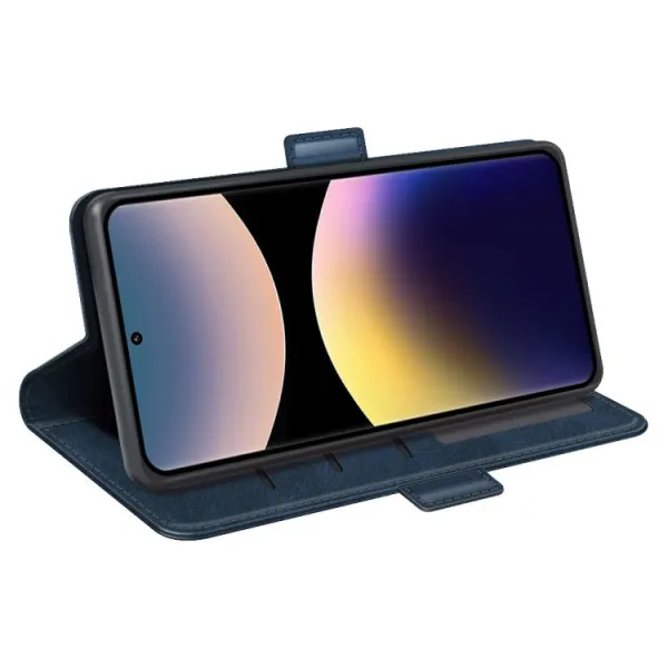 SIDE Peňaženkové puzdro pre Xiaomi Redmi Note 14 Pro modré