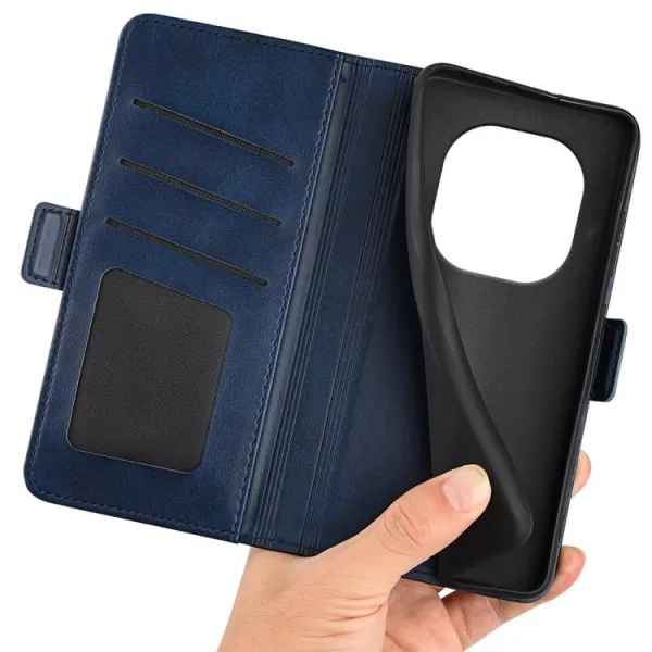 SIDE Peňaženkové puzdro pre Xiaomi Redmi Note 14 Pro modré