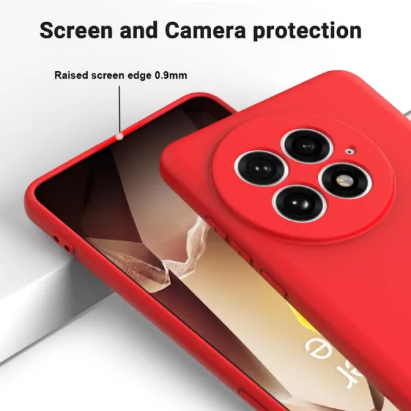 RUBBER Ochranný kryt pre OnePlus 13 5G červený